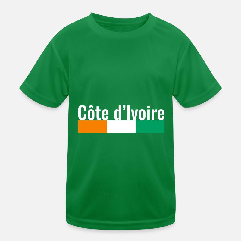 Côte d’Ivoire Côte d’Ivoire Drapeau ivoirien T-shirt sport Enfant