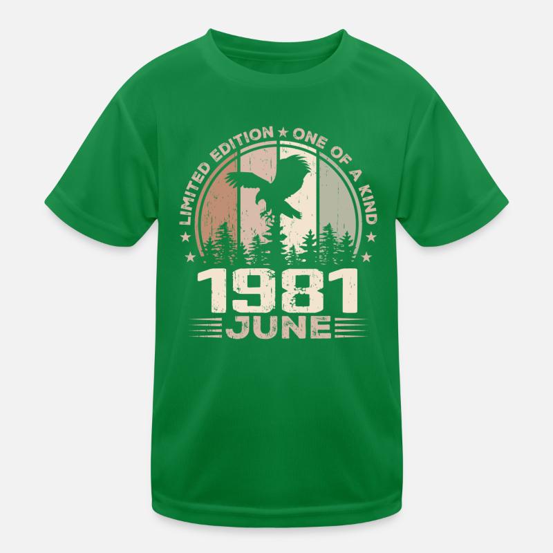 Incomparable since June 1981, 43rd Anniversary Kids Functional T-Shirt