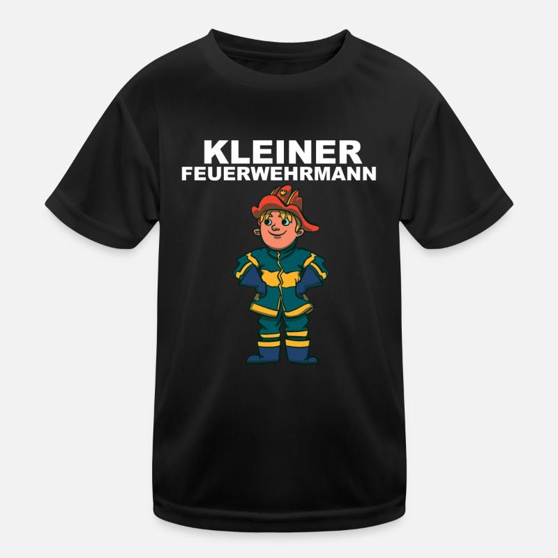 Kleiner Feuerwehrmann Kinder Funktions-T-Shirt