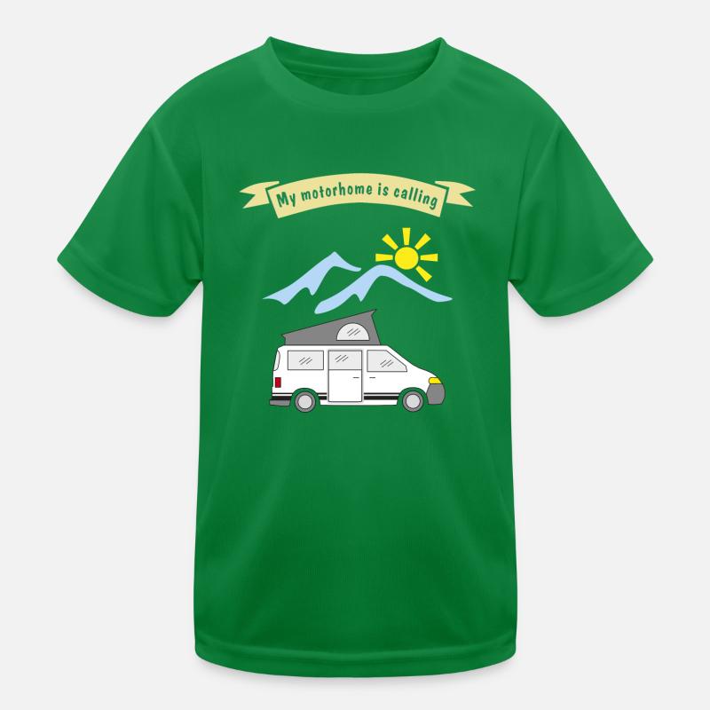 motorhome is calling Kinder Funktions-T-Shirt