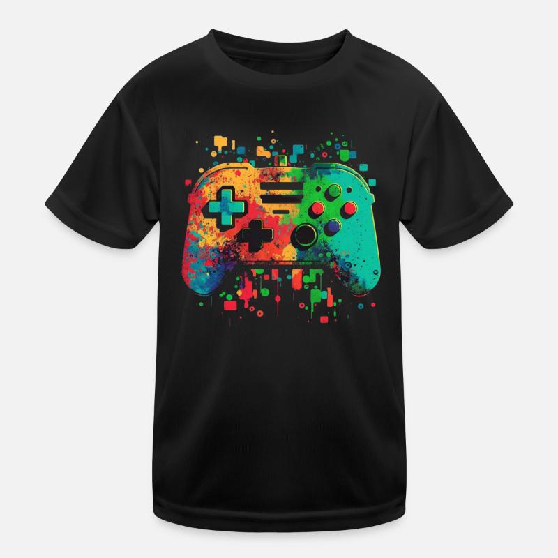Bunte Konsole Kinder Funktions-T-Shirt