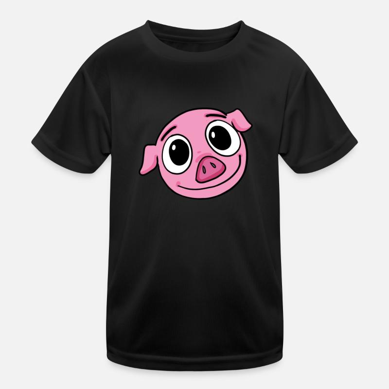 Schwein Kinder Funktions-T-Shirt