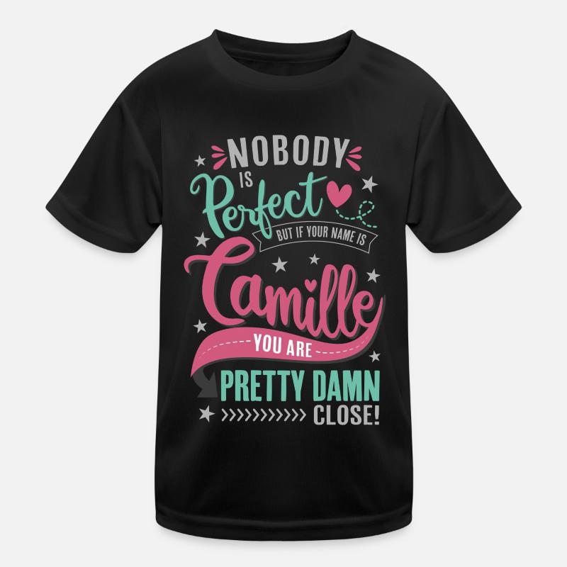 Camille Name Namenstag Spruch Geschenk Mädchen Kinder Funktions-T-Shirt