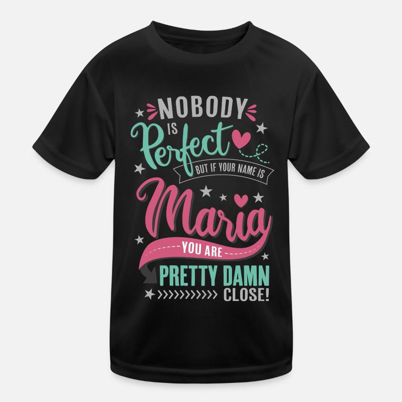 Maria nome - nessuno è perfetto - onomastico maria Maglietta sportiva per bambini