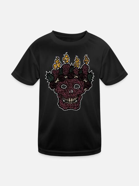 Bright Darkness - Kinder Funktions-T-Shirt - Schwarz - Vorne