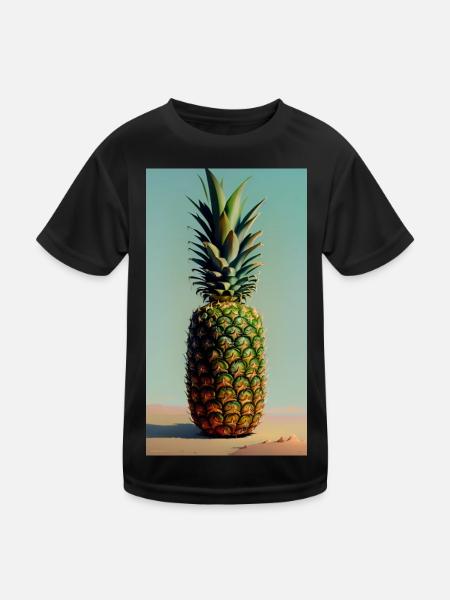 Pineapple - Kids Functional T-Shirt - black
