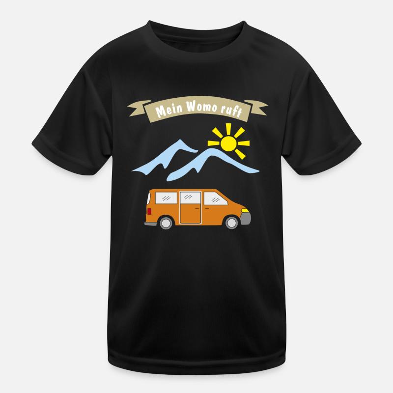 womo ruft Kinder Funktions-T-Shirt