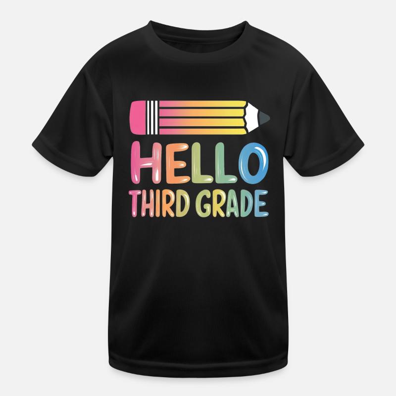 Hello Third Grade Kids Functional T-Shirt
