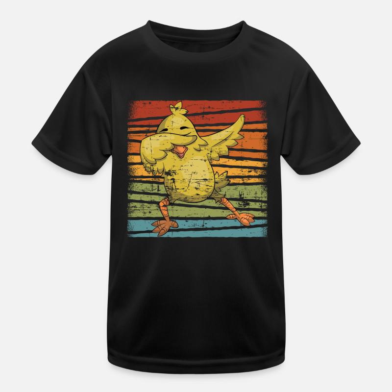 Huhn Hühner Kinder Funktions-T-Shirt