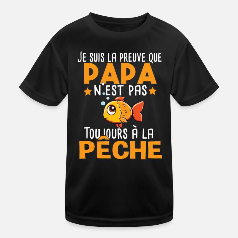 Papa Pêche Pêcheur Bébé Nourrisson Naissance T-shirt sport Enfant