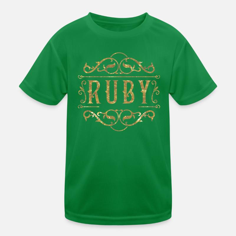 Or rubis T-shirt sport Enfant
