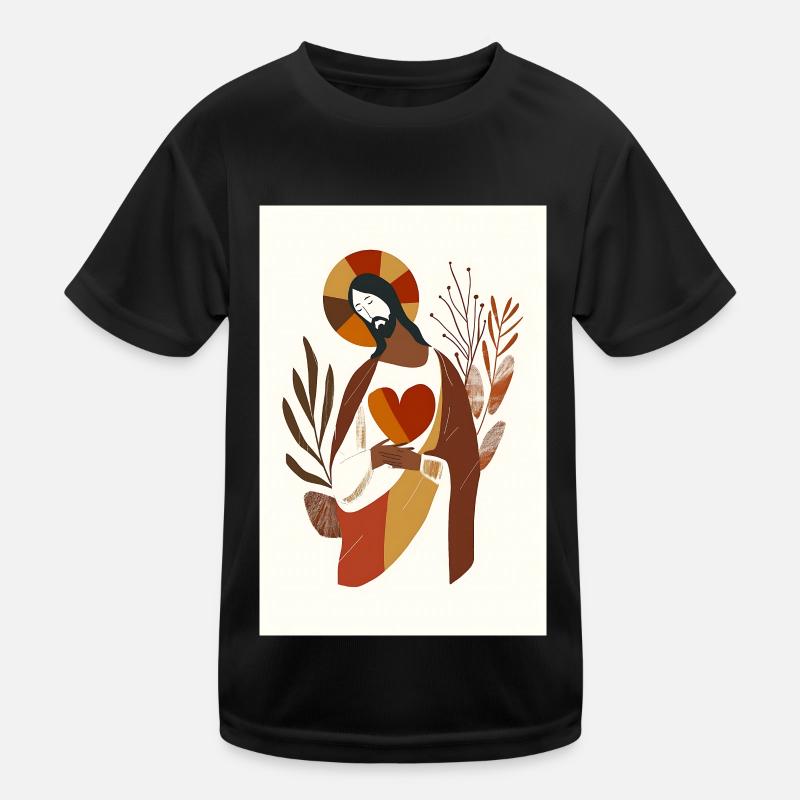 Jesus Canvas Print, Digitaler Download, Neutrale Kinder Funktions-T-Shirt