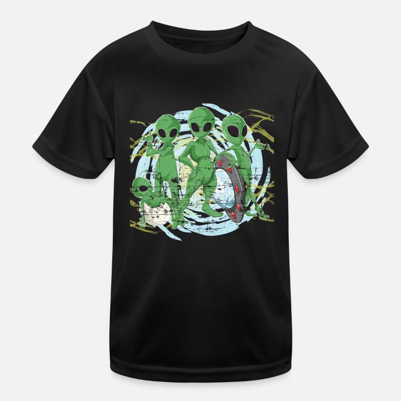 Alien Kinder Funktions-T-Shirt