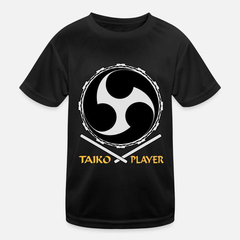 Symbol Taiko-Drumming V1 (dreifarbig) Kinder Funktions-T-Shirt