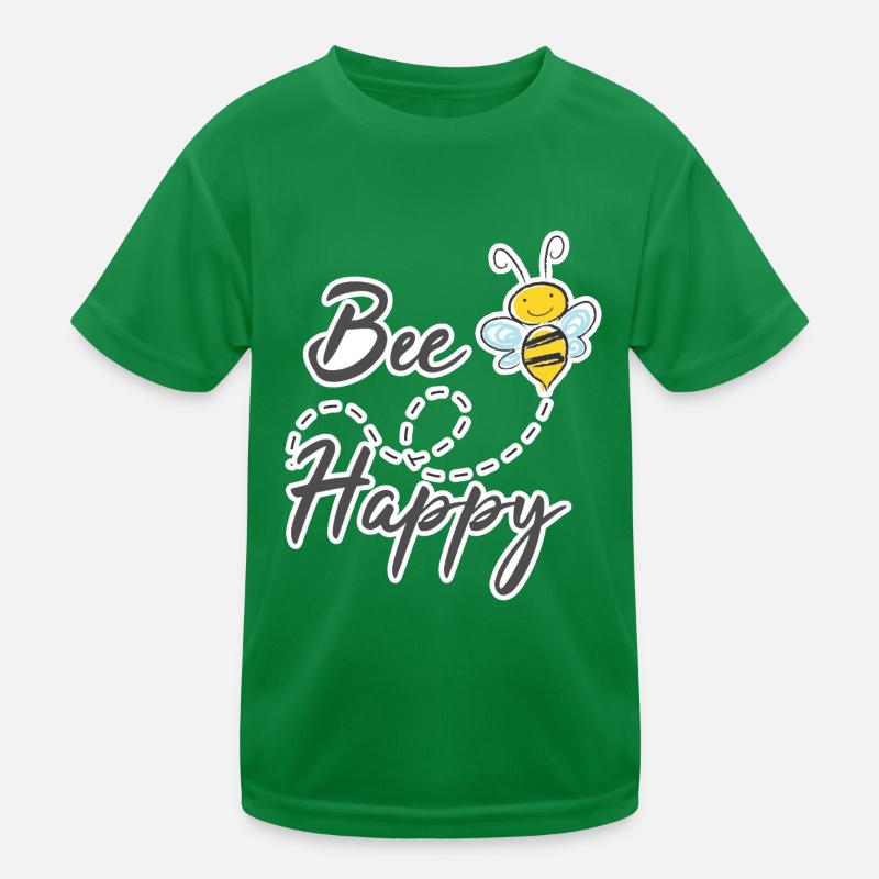 bee happy - abeille - heureux et content T-shirt sport Enfant