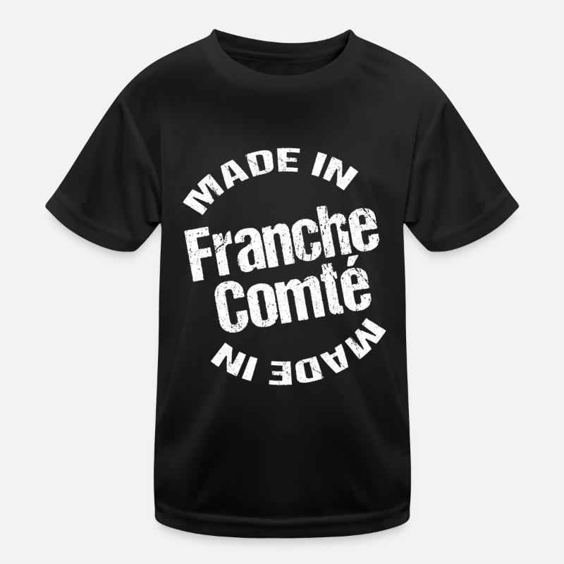 Hergestellt in Franche Comté blc Kinder Funktions-T-Shirt