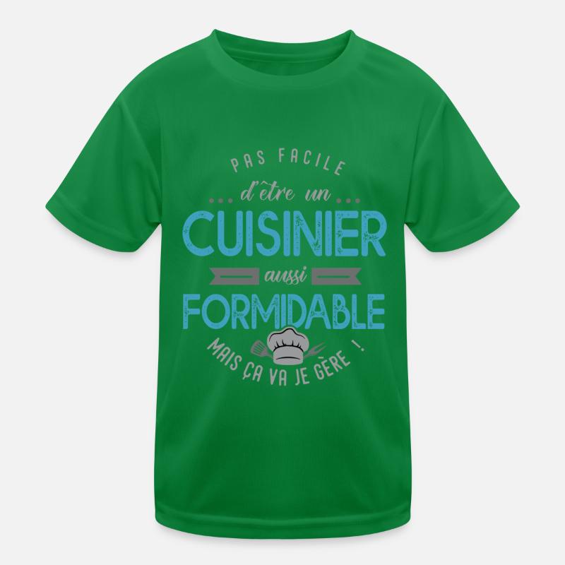 cuisinier formidable Cadeau papa cuisine T-shirt sport Enfant