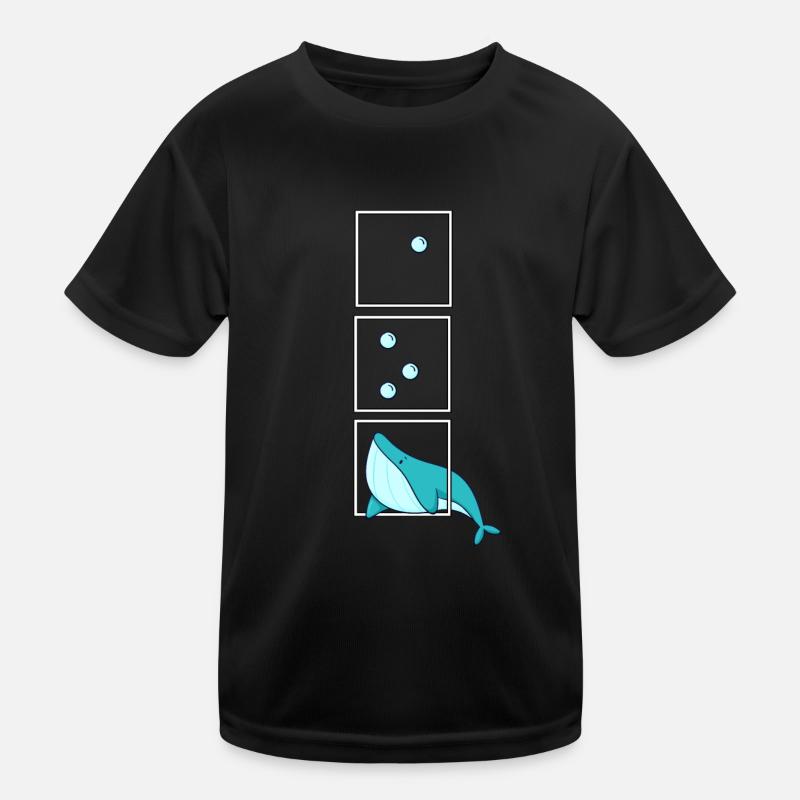 whale marine biologist sea ocean reef aqua Kids Functional T-Shirt