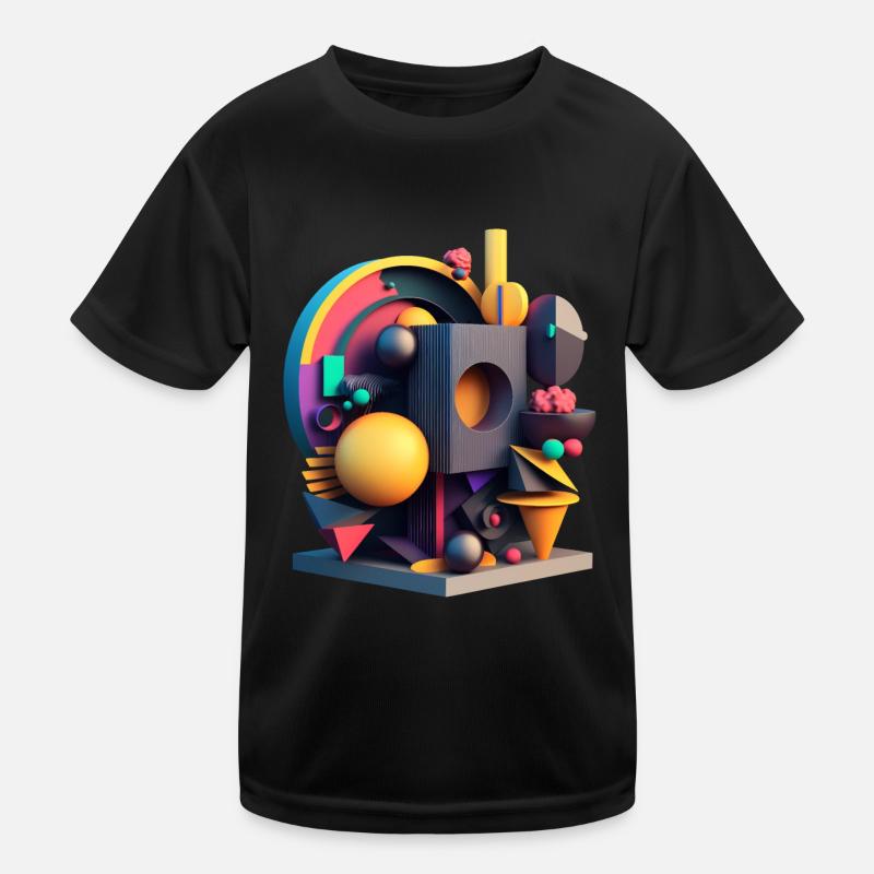 3D Kinder Funktions-T-Shirt