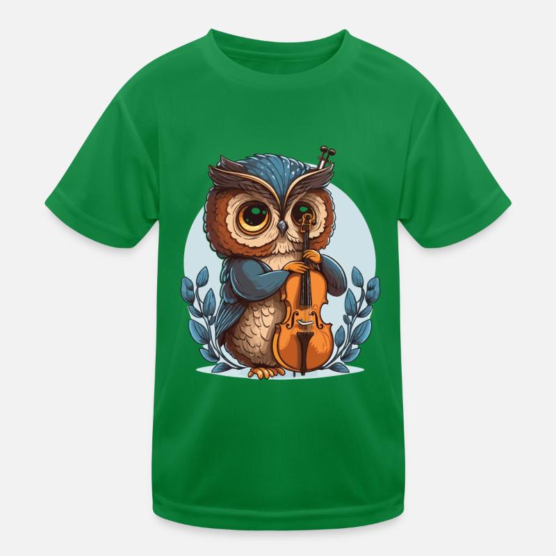 Klassische Eule Kinder Funktions-T-Shirt