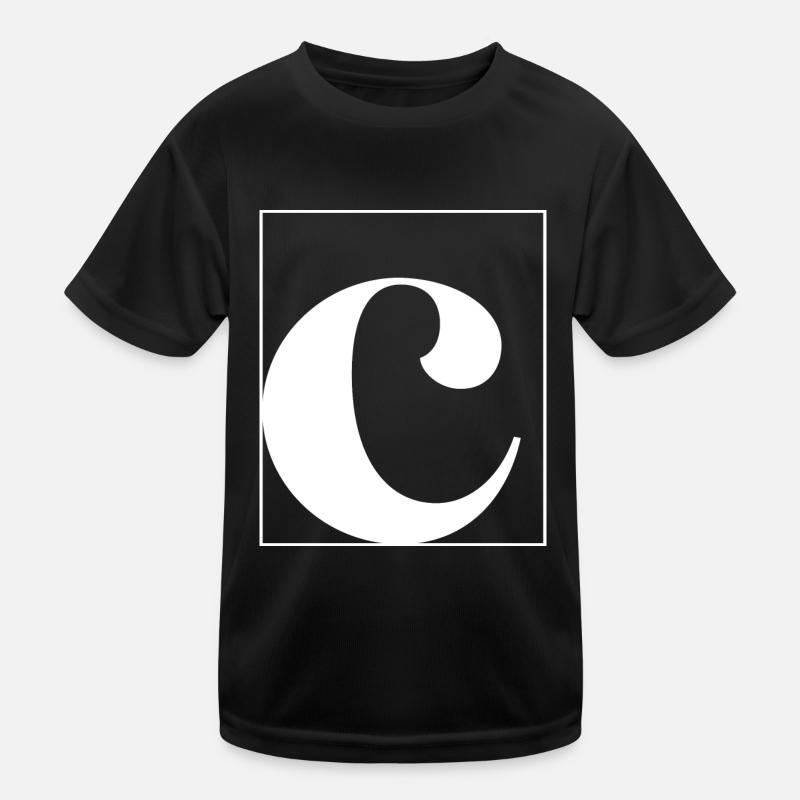 Letter alphabet c Kids Functional T-Shirt