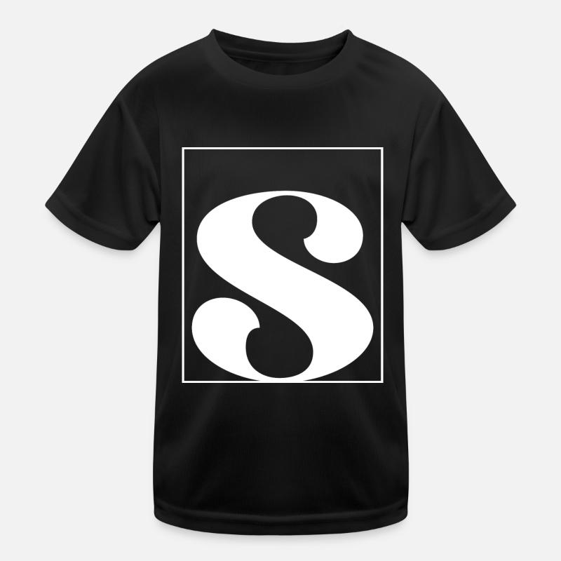 Buchstaben-Alphabet s Kinder Funktions-T-Shirt