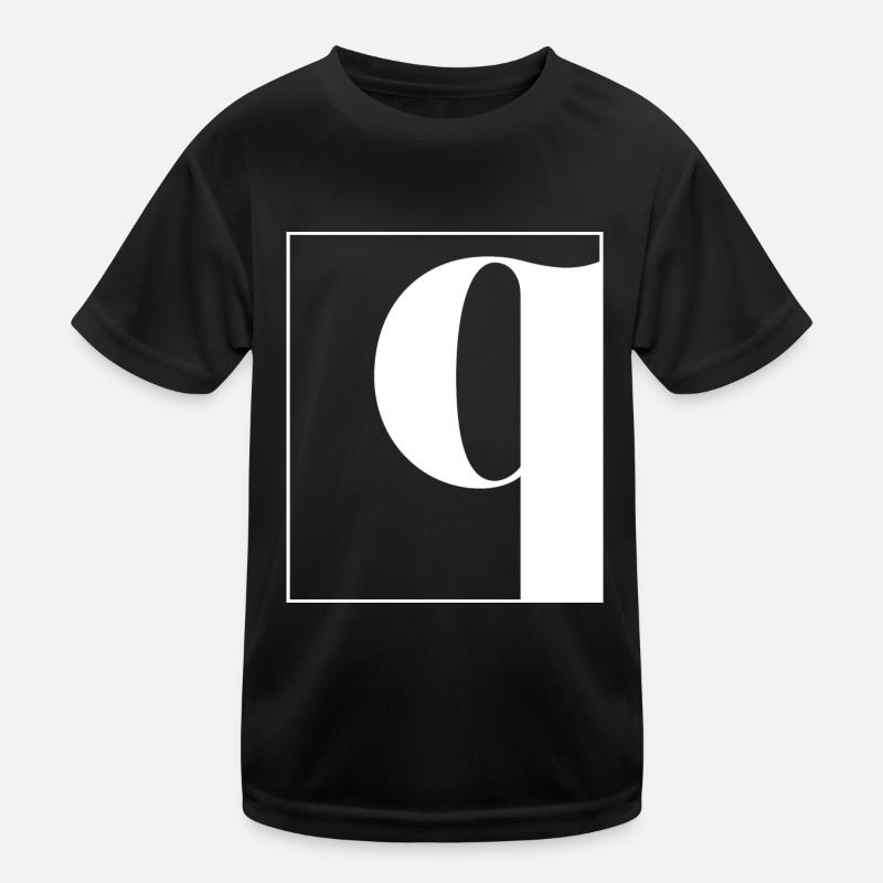 Buchstabenalphabet q Kinder Funktions-T-Shirt