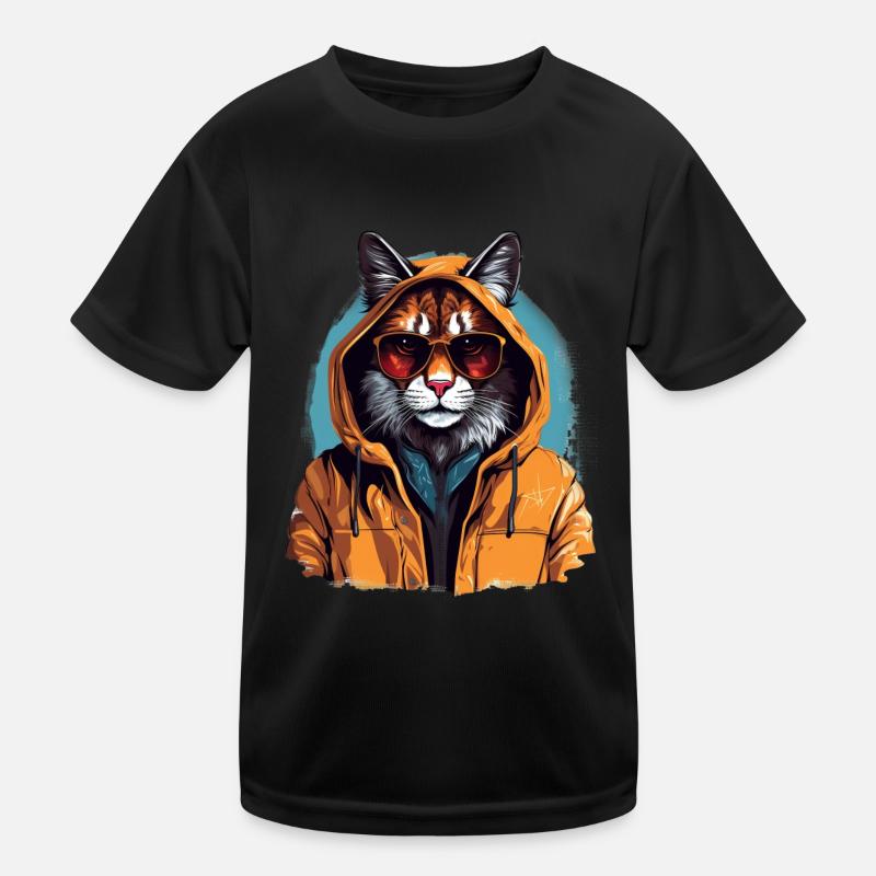 Streetstyle-Luchs | Luchs-Liebhaber Kinder Funktions-T-Shirt