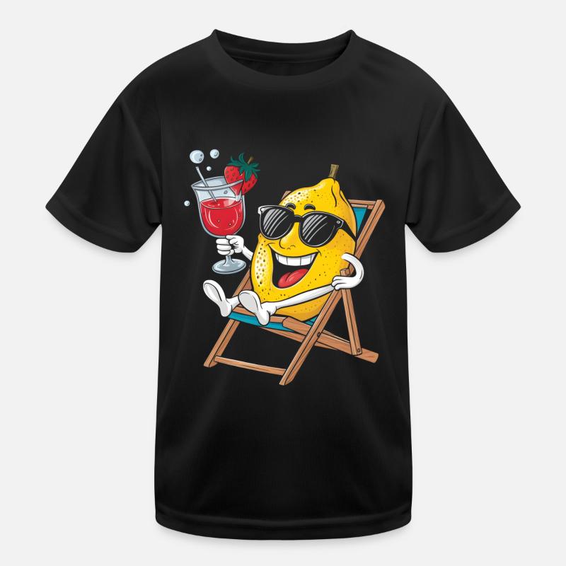 Zitrone Kinder Funktions-T-Shirt