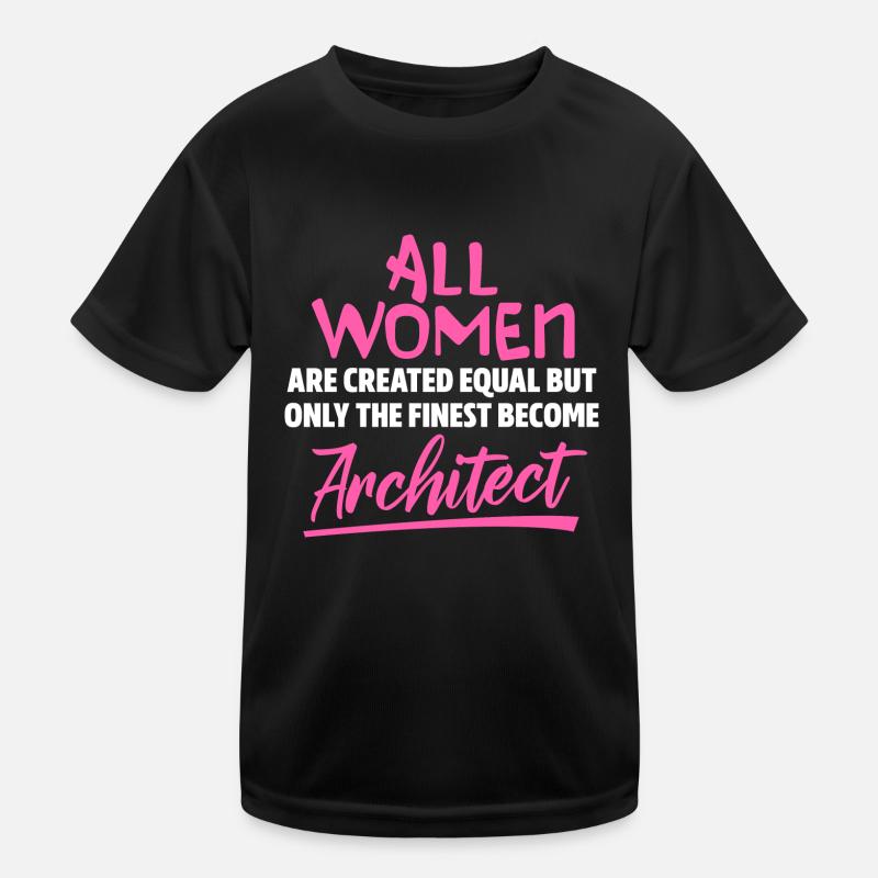 Architect Frau Kids Functional T-Shirt