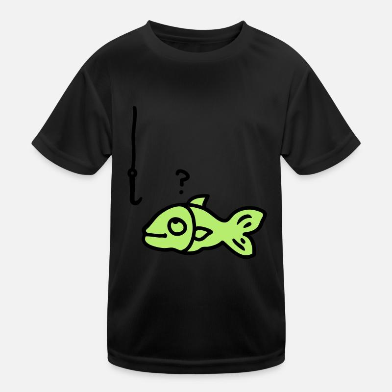 Fish fish hook Kids Functional T-Shirt