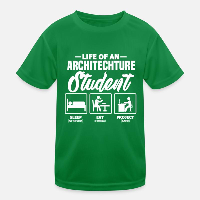 Architecte étudiant architecture école cadeau T-shirt sport Enfant
