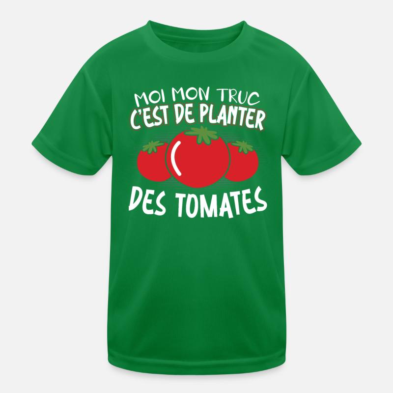 Moi Mon Truc C'est De Planter Des Tomates T-shirt sport Enfant