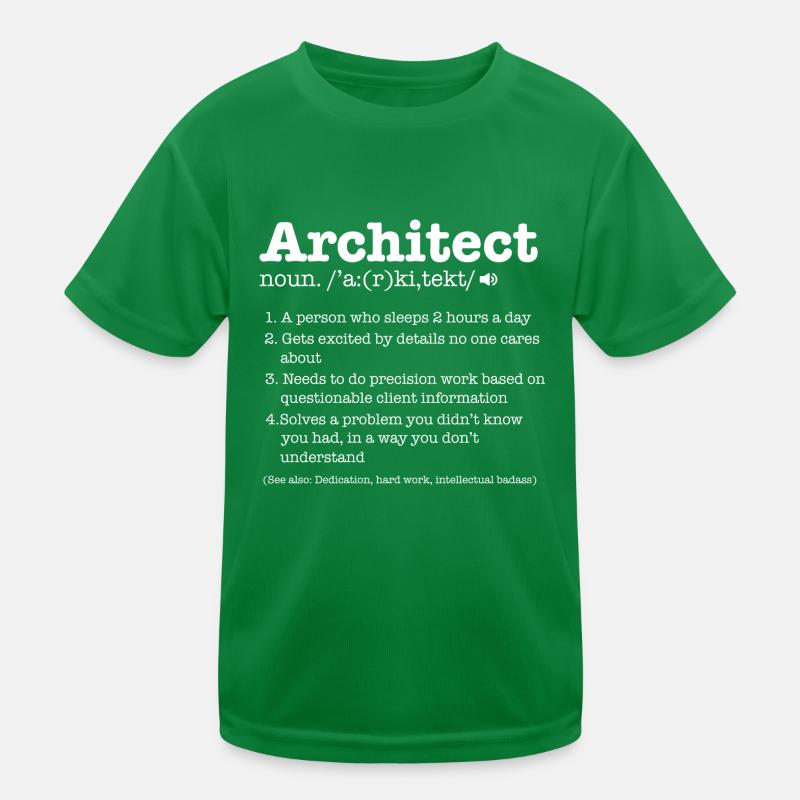 Architect Architecture Builder Engineer Gift Kids Functional T-Shirt