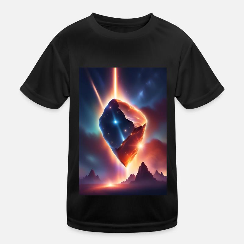 Awesome meteor falling down Kids Functional T-Shirt