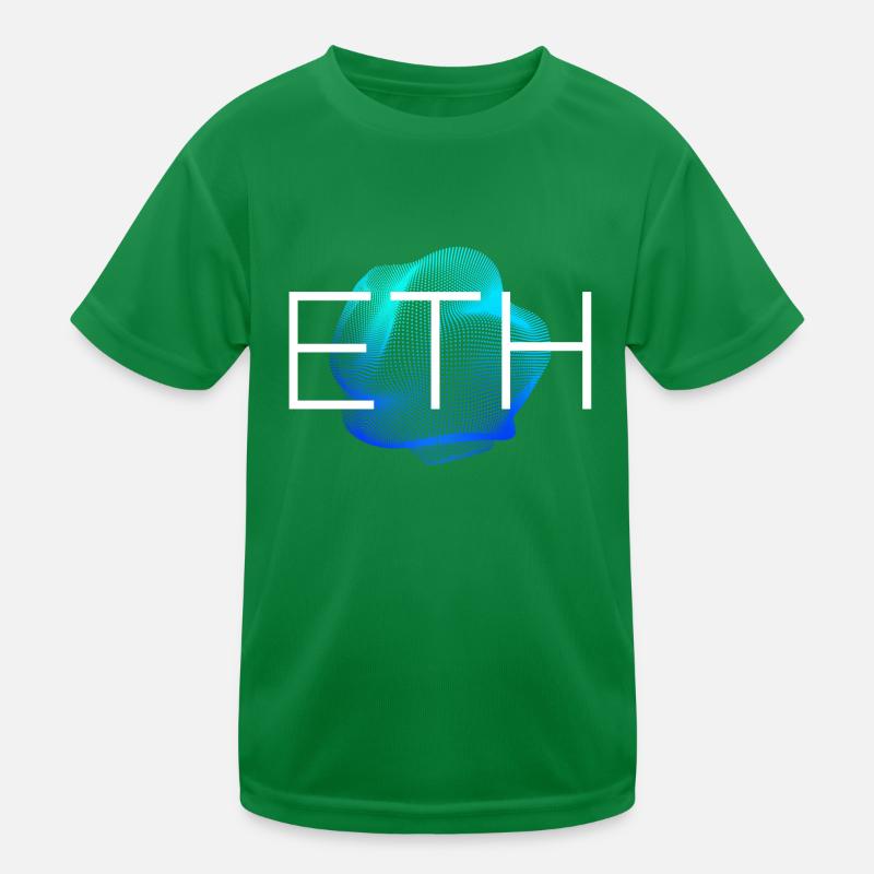 ETH Blockchain Kryptowährung Kinder Funktions-T-Shirt