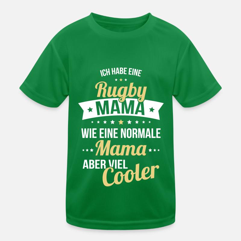 Ich habe eine Rugby Mama wie eine normale Mama Kinder Funktions-T-Shirt