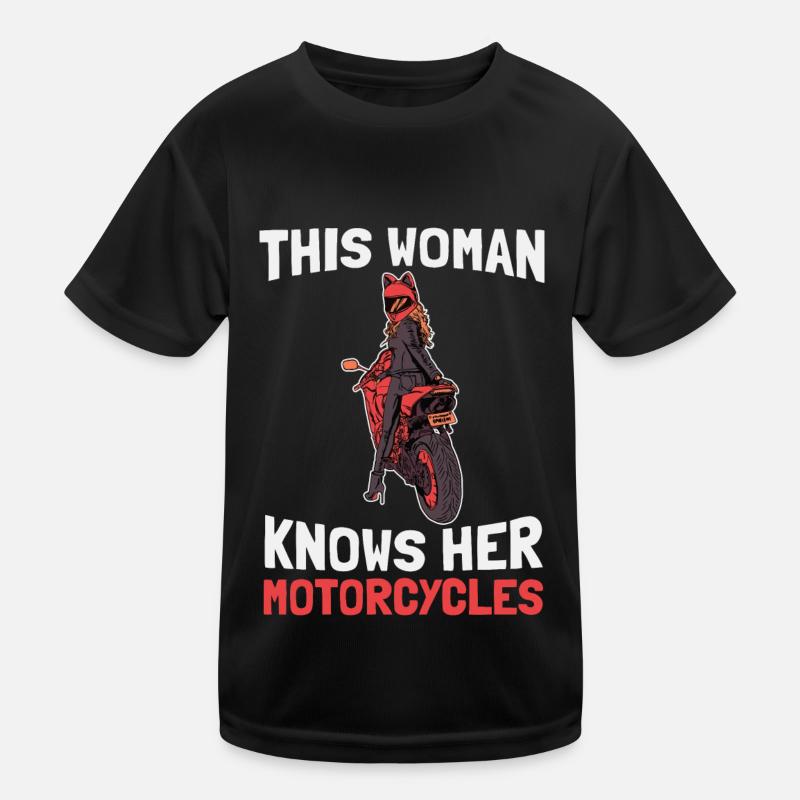 MotoCycliste T-shirt sport Enfant
