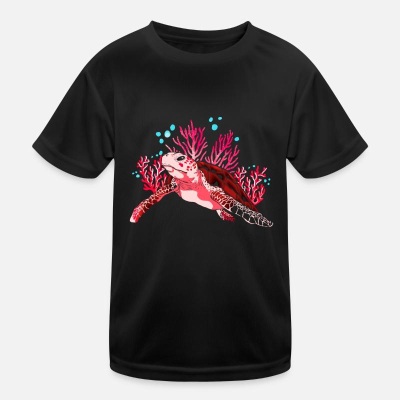 Meerestier Geschenk Meeresbewohner Schildkröte Kinder Funktions-T-Shirt
