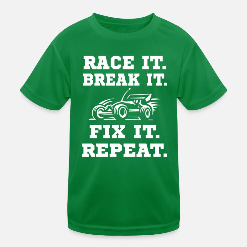 Drive Crash Repair Repeat RC Buggy Kids Functional T-Shirt