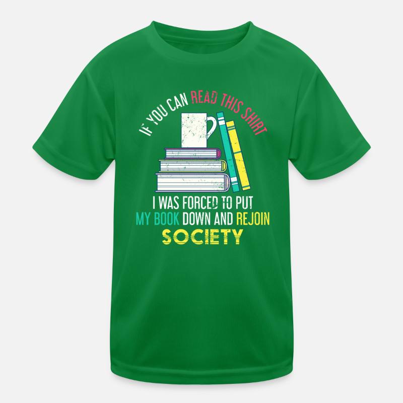 Buch Nerd Gesellschaft Bücher Lesen Kinder Funktions-T-Shirt