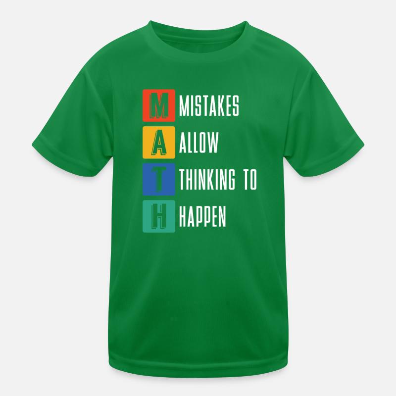 Mathématiques Sciences naturelles Nerd cadeau de maths T-shirt sport Enfant