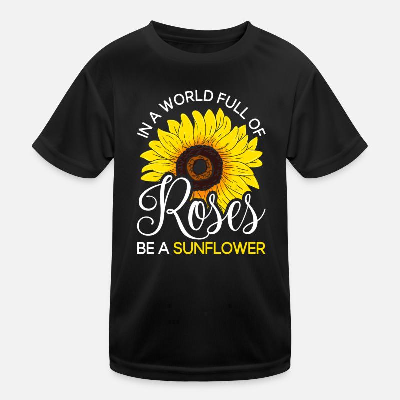 Sonnenblume Kinder Funktions-T-Shirt