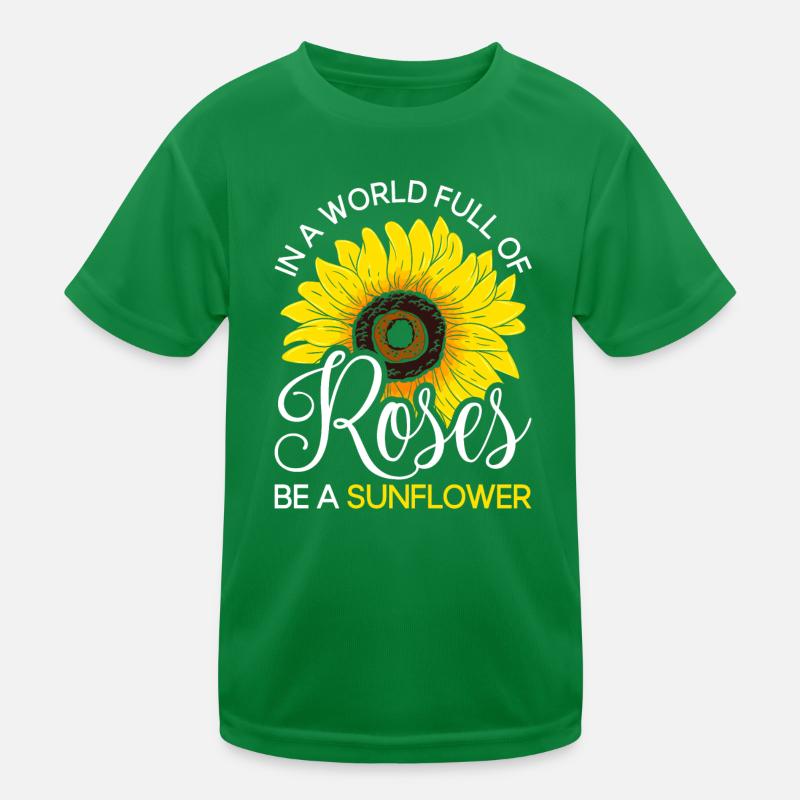 Sonnenblume Kinder Funktions-T-Shirt