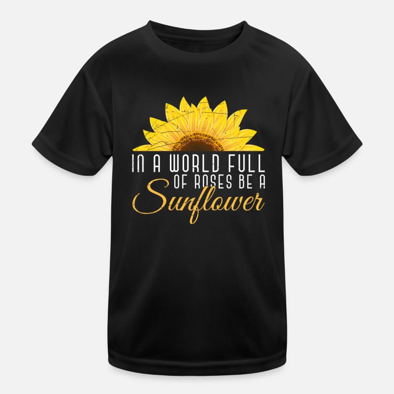 Sonnenblume Kinder Funktions-T-Shirt