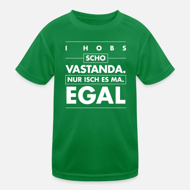 Lustiger Spruch im Vorarlberger Dialekt Gsiberger Kinder Funktions-T-Shirt