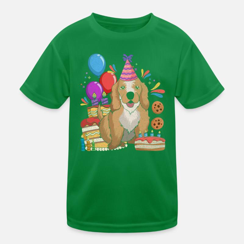 Idée cadeau d’anniversaire de chien Cocker Spaniel T-shirt sport Enfant