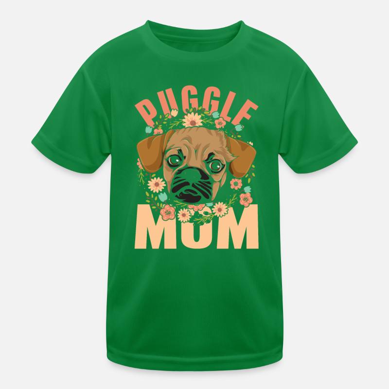 Muttertag Hunde Geschenkidee Tiermotiv Puggle Kinder Funktions-T-Shirt
