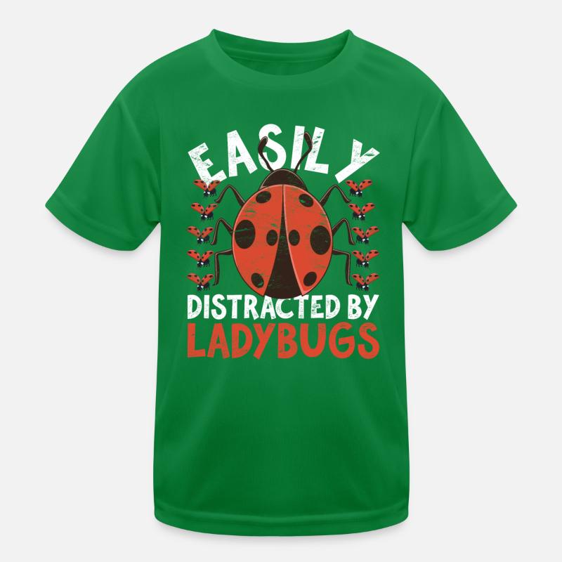 Animal lovers gift insect ladybug Kids Functional T-Shirt