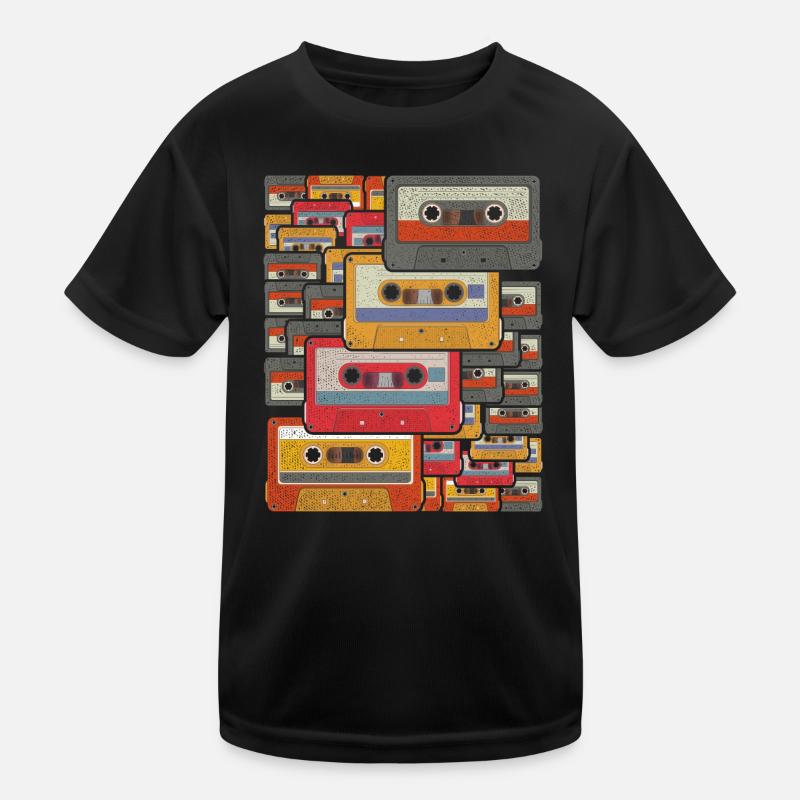 Retro Kassette Kinder Funktions-T-Shirt